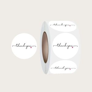 Roll of Cute Minimalist Thank You Stickers